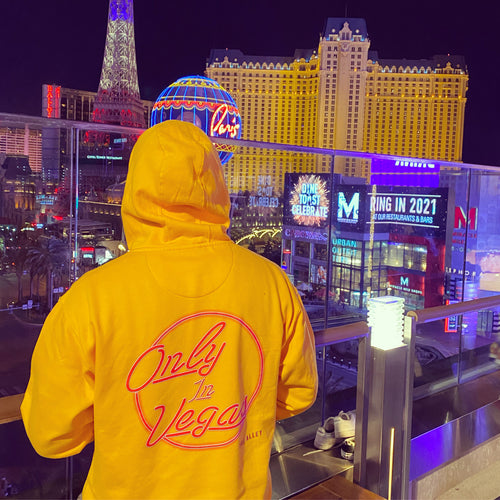 yellow Only In Vegas hoodie