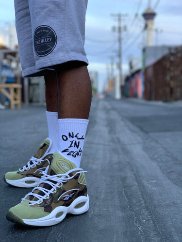 only in vegas socks white/black